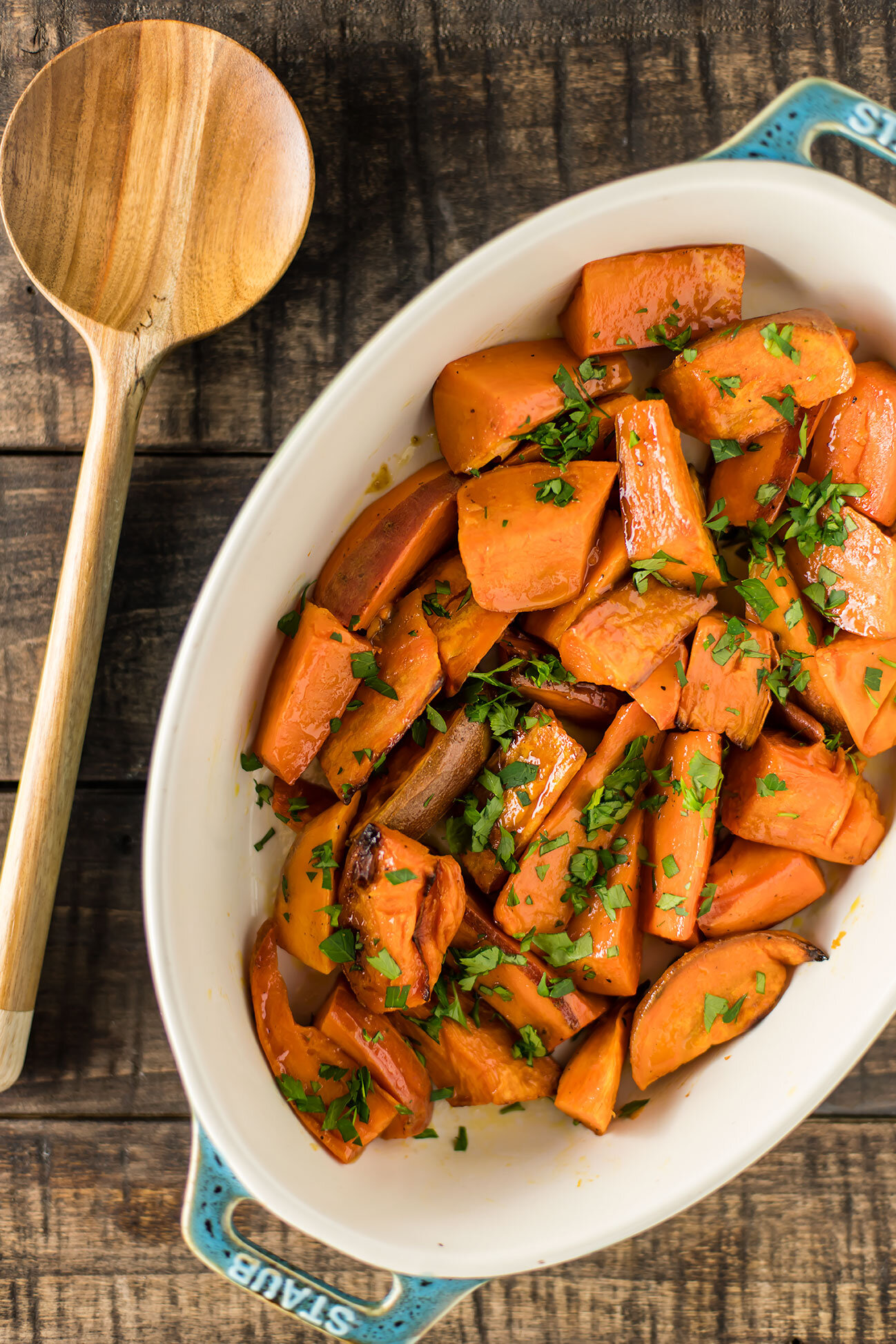 Citrus Butter Sweet Potatoes — Foraged Dish