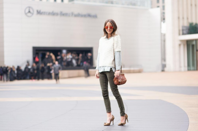 Something Navy I love how Arielle took this simple, casual look and amped it up with the leopard pumps