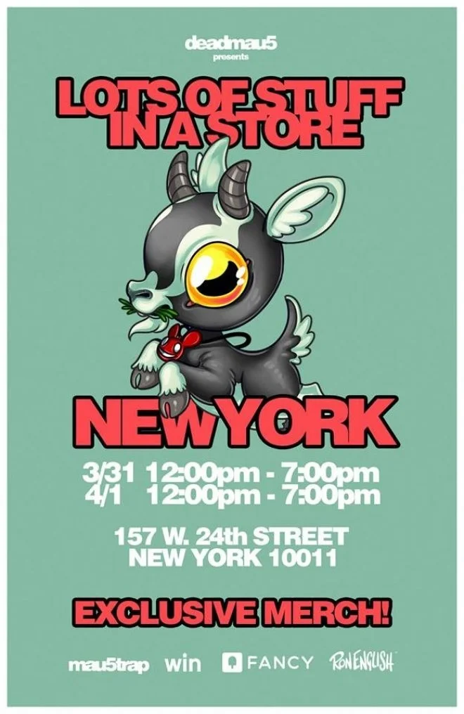 Deadmau5 pop up event exclusively at 3Squared.