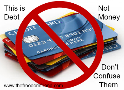 Credit cards are the opposite of money. For something to be money, it must STORE value and be a MEASURE of value. Credit cards do neither.