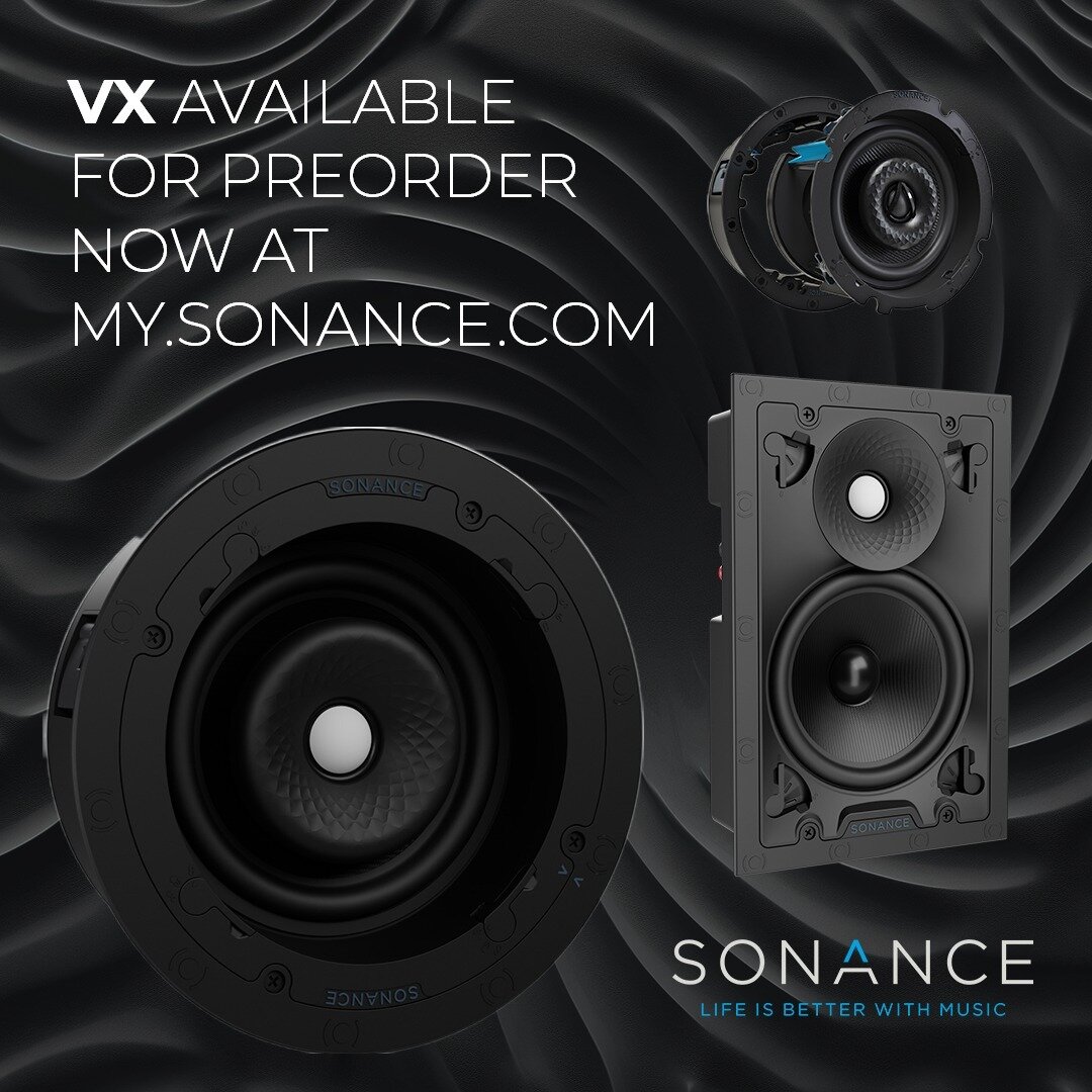 Introducing Sonance Visual Experience Series. Meticulously crafted for unrivalled performance, flawless finishes, and seamless installation; all to create an extraordinary experience. The VX Series showcases cutting-edge machine learning designs that