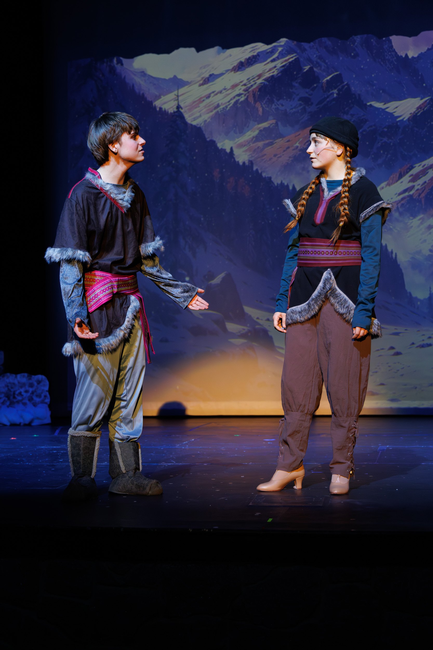 "Students performing in Frozen the Musical, a production at Bedford Youth Performing Company, serving Bedford and Southern NH"