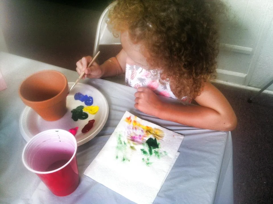 Too busy to talk teacher - I am being an artist!