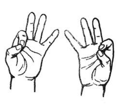 Place your hands in gyan mudra and let your hands rest on your knees in a cross legged position (easy pose)