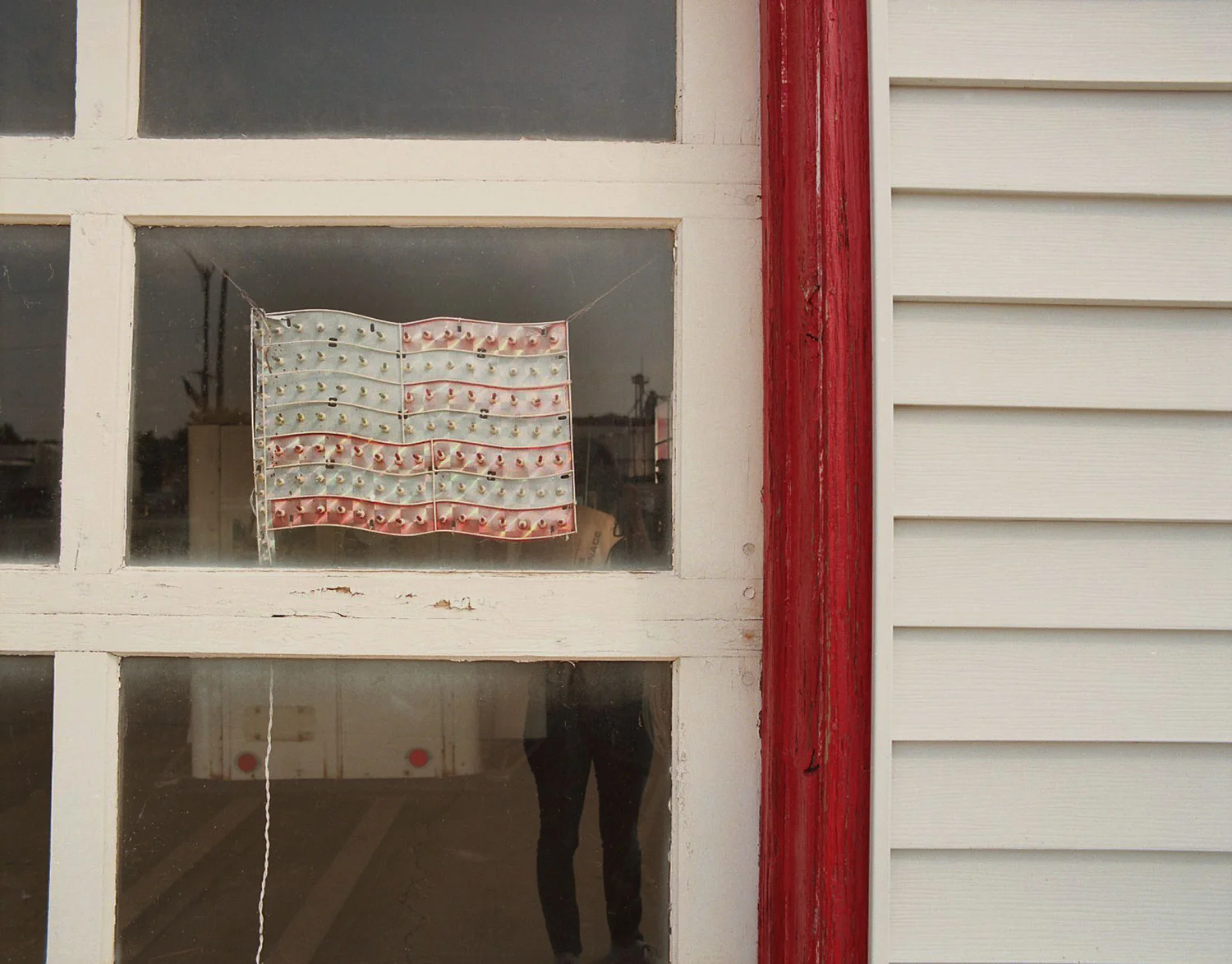 Self Portrait with Flag, Crawfordsville, IN
