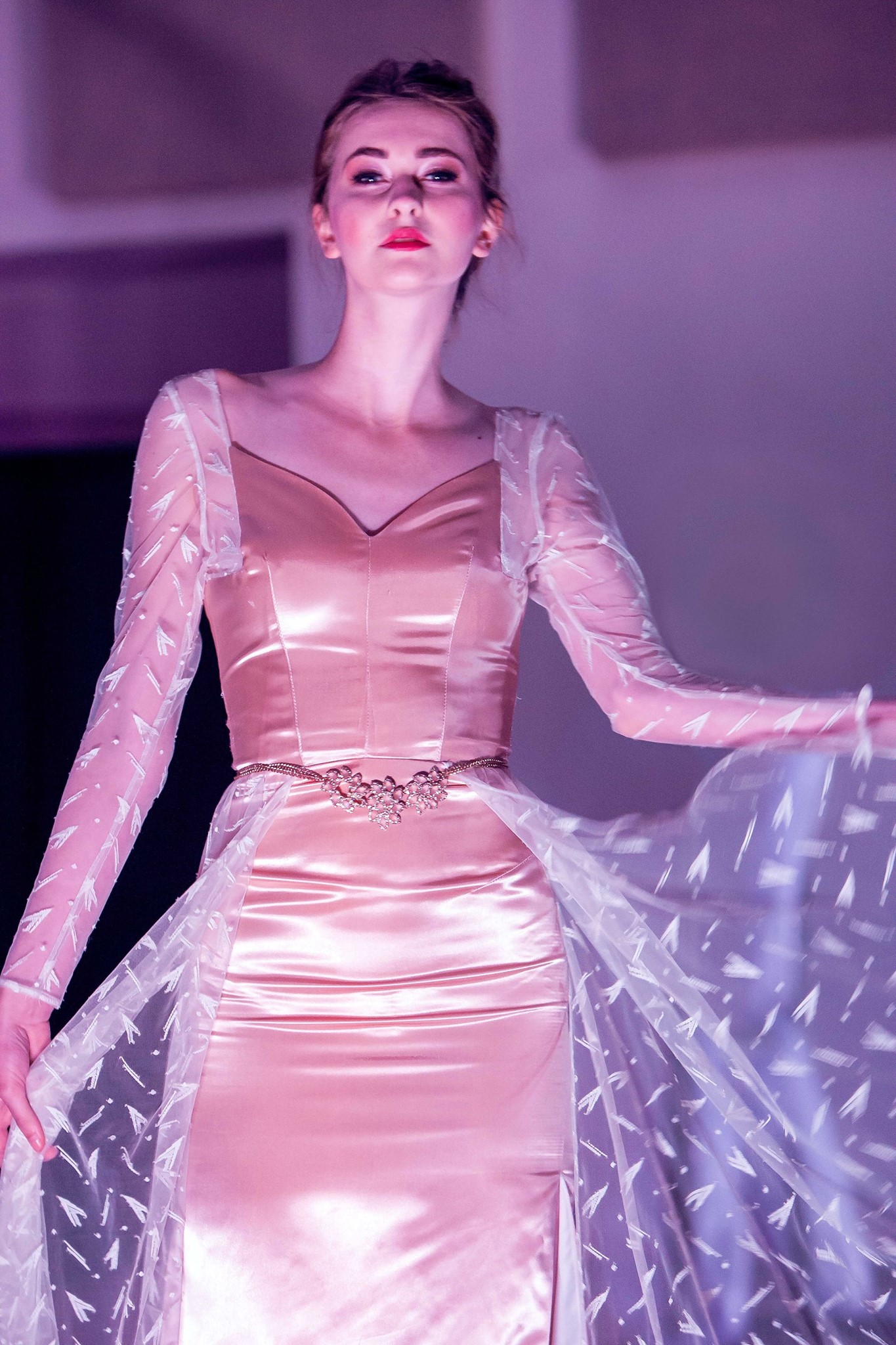 Miranda in Kate Miles for Paint the Runway Purple, May 2016