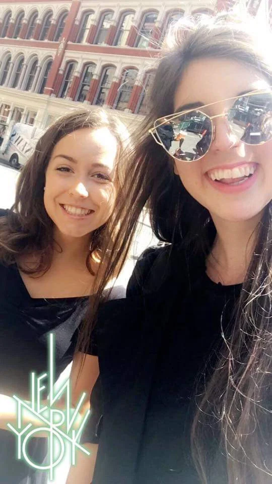 My friend Susannah, from Georgia, and I before the Christian Siriano show