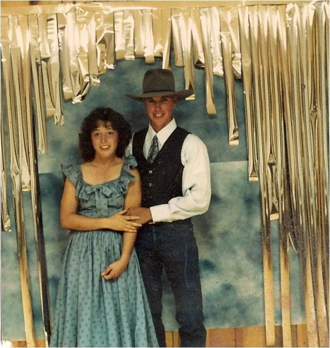 Mom and Dad, "going steady," homecoming, 1987
