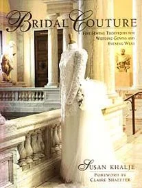 One of Susan's books, Bridal Couture, that Marla has lent me to use while I work on dresses over the summer. 