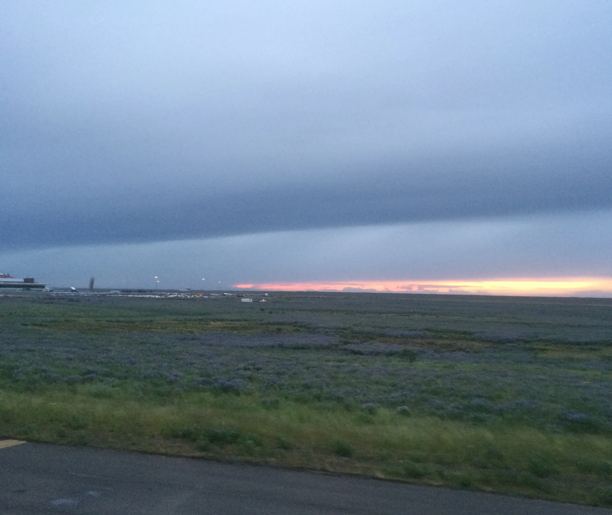 Midnight in Iceland during the summer
