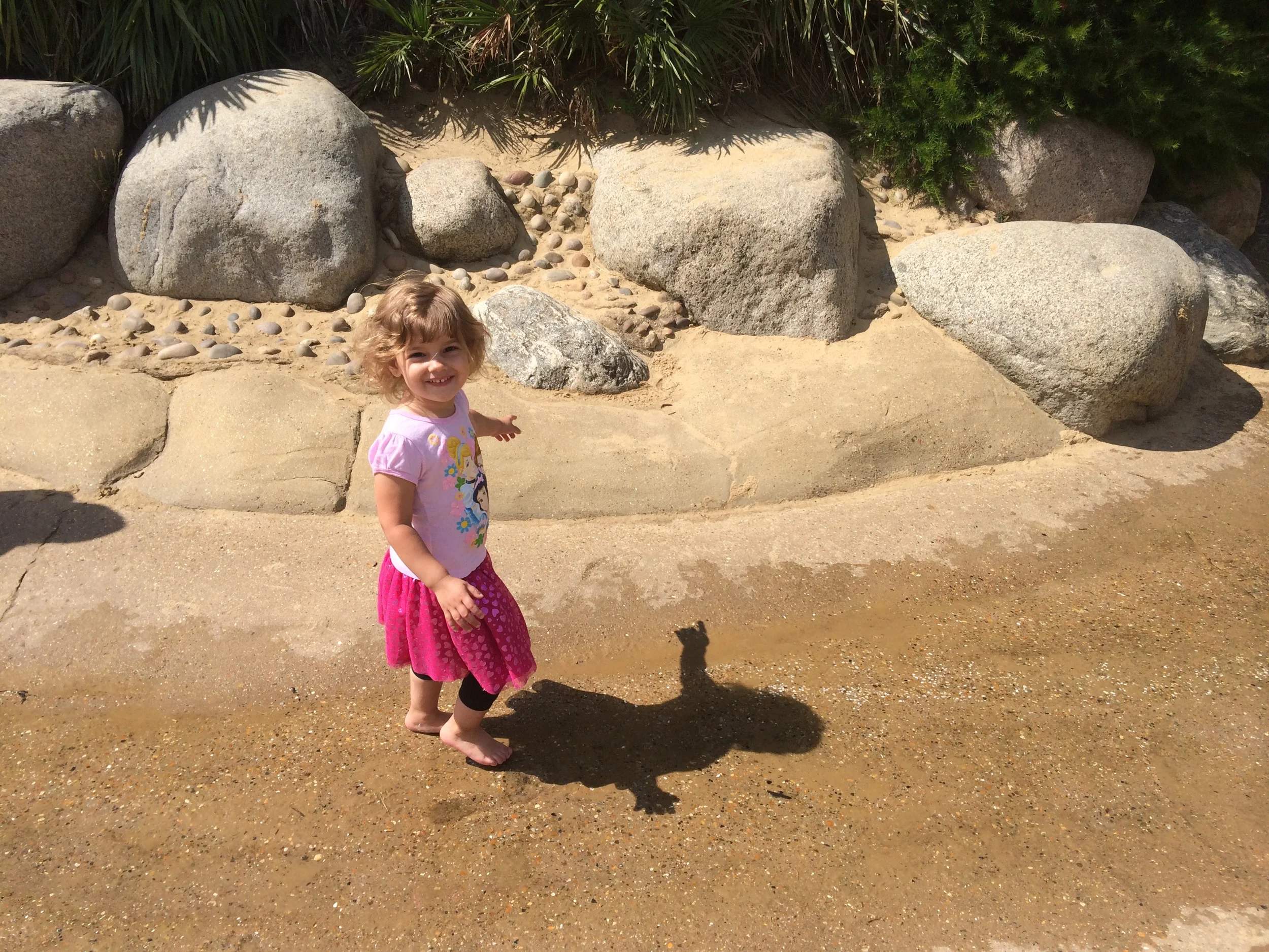 Hannah's favorite section...a bit of water a bit of sand...perfection!