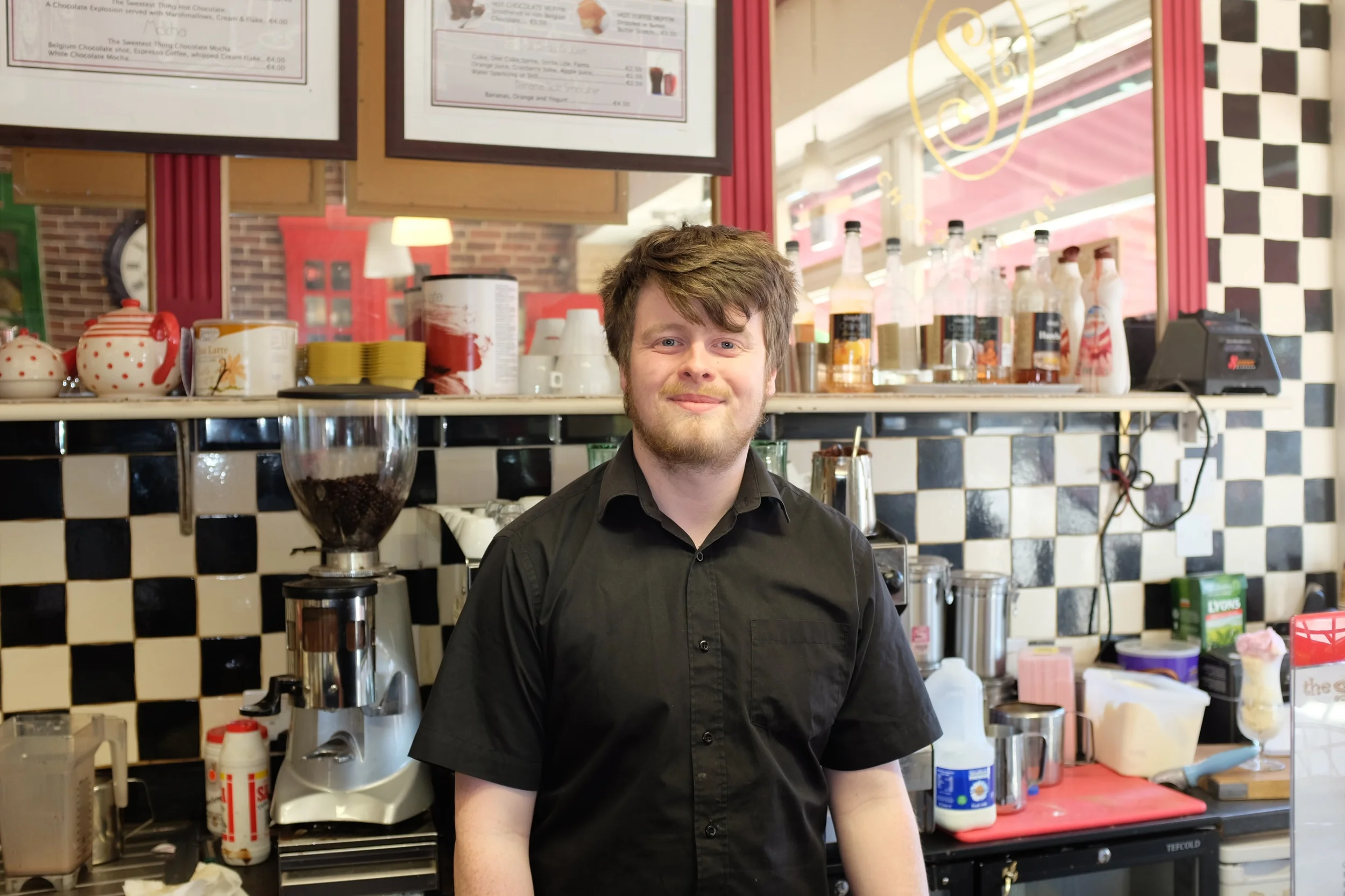 Declan - The man from the Sweetest Thing Shop who gave us recommendations of what to visit in Dublin