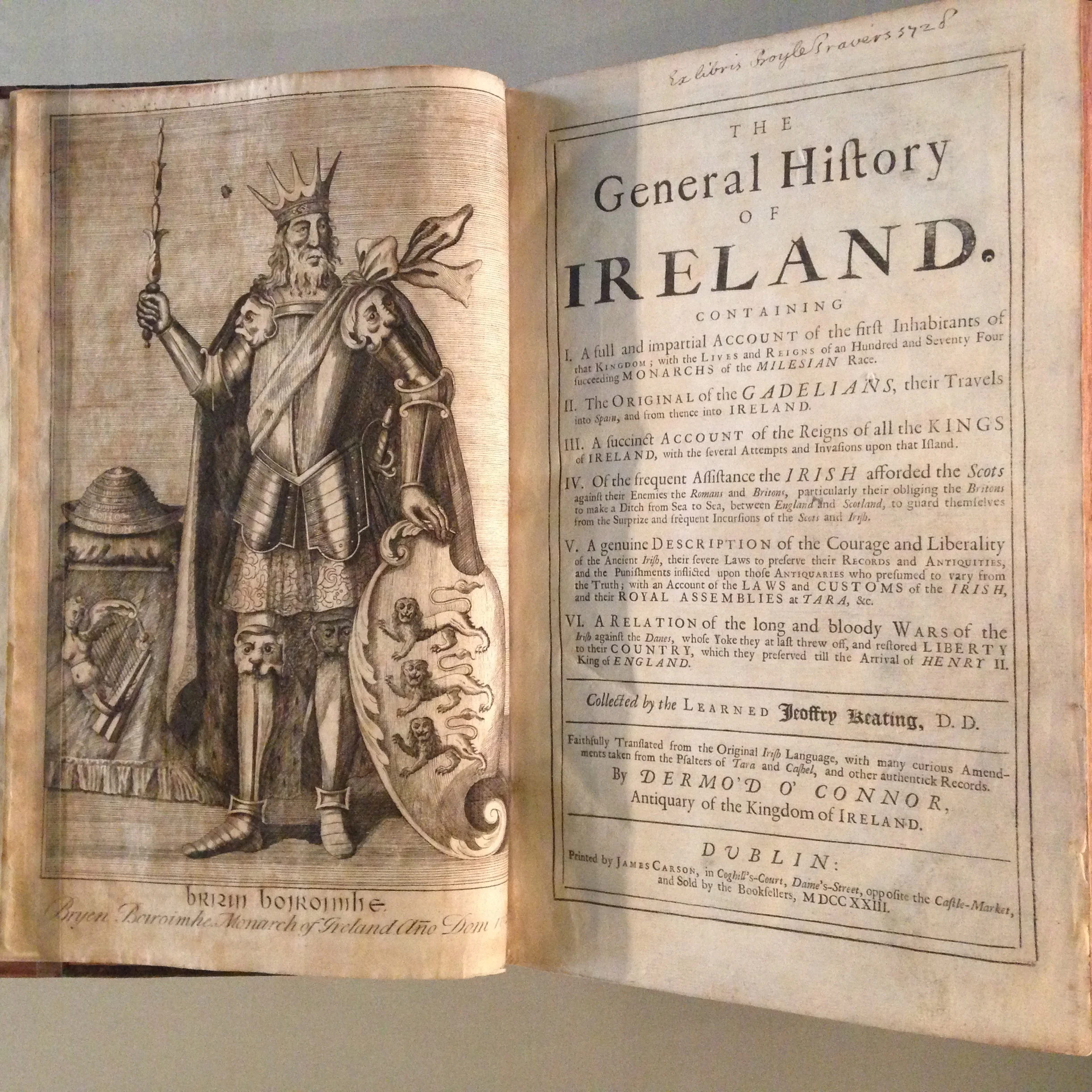 Old Book on Display in the Library