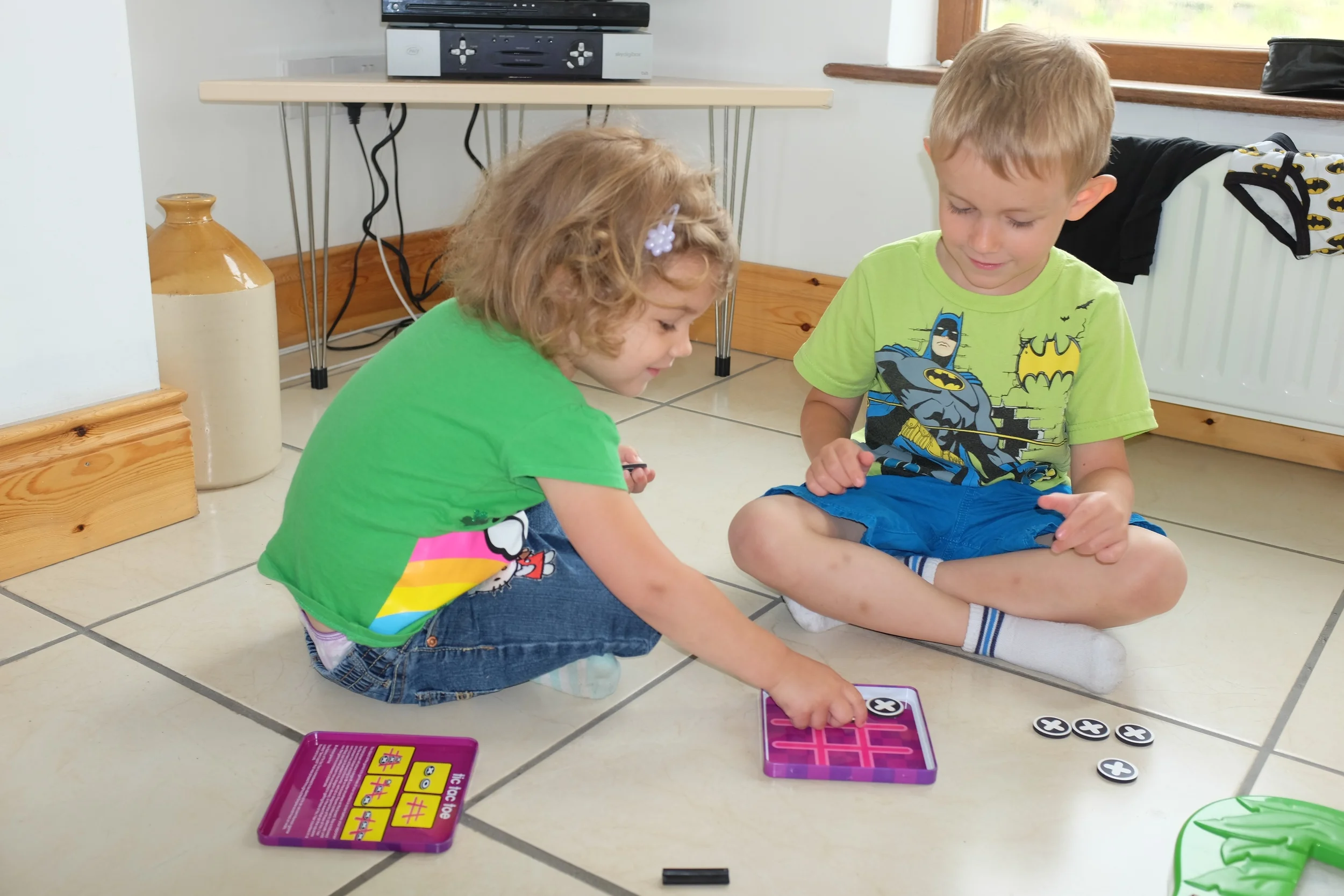 Playing tic-tac-toe