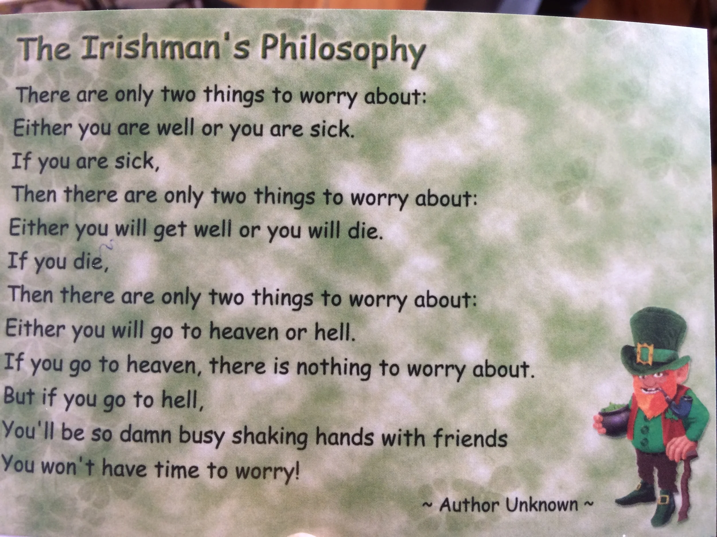 A Post card at the Sheep and Wool Center