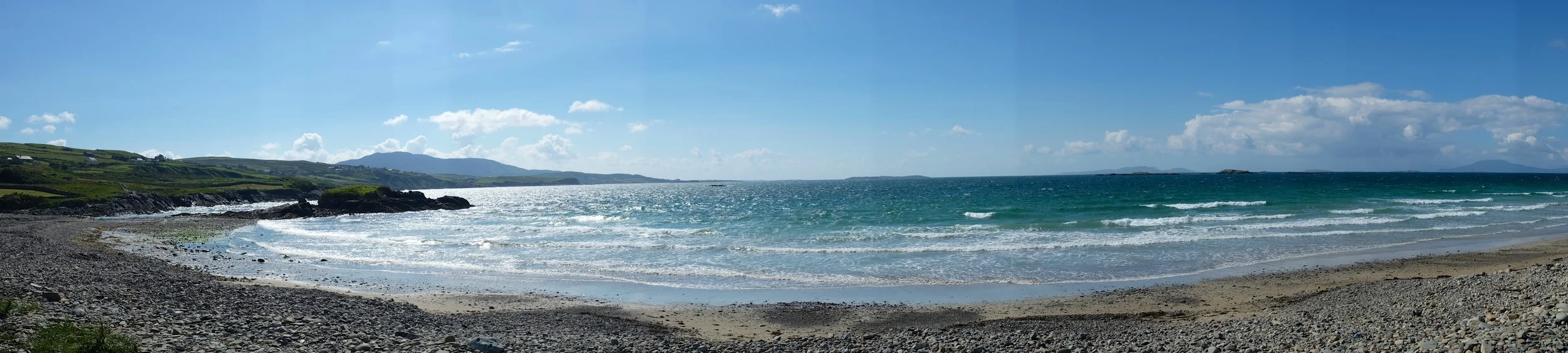 One of the beaches we saw on the Wild Atlantic Way on the Killary Fjord route