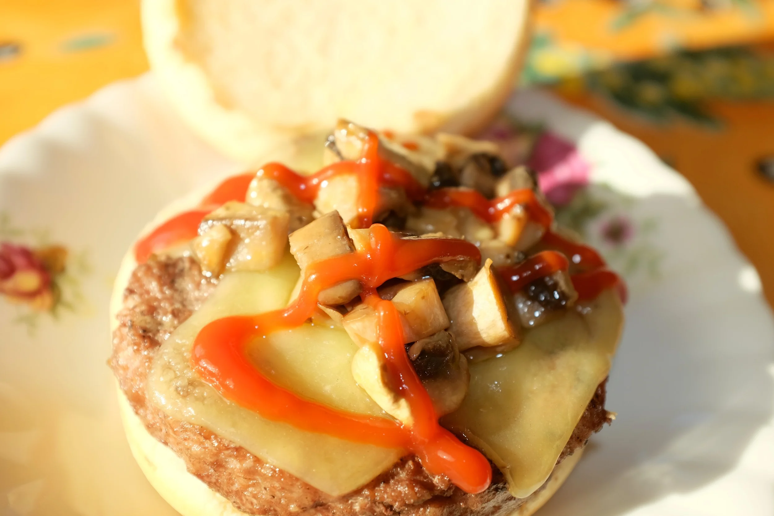 Charcoal Grilled Cheese Burger