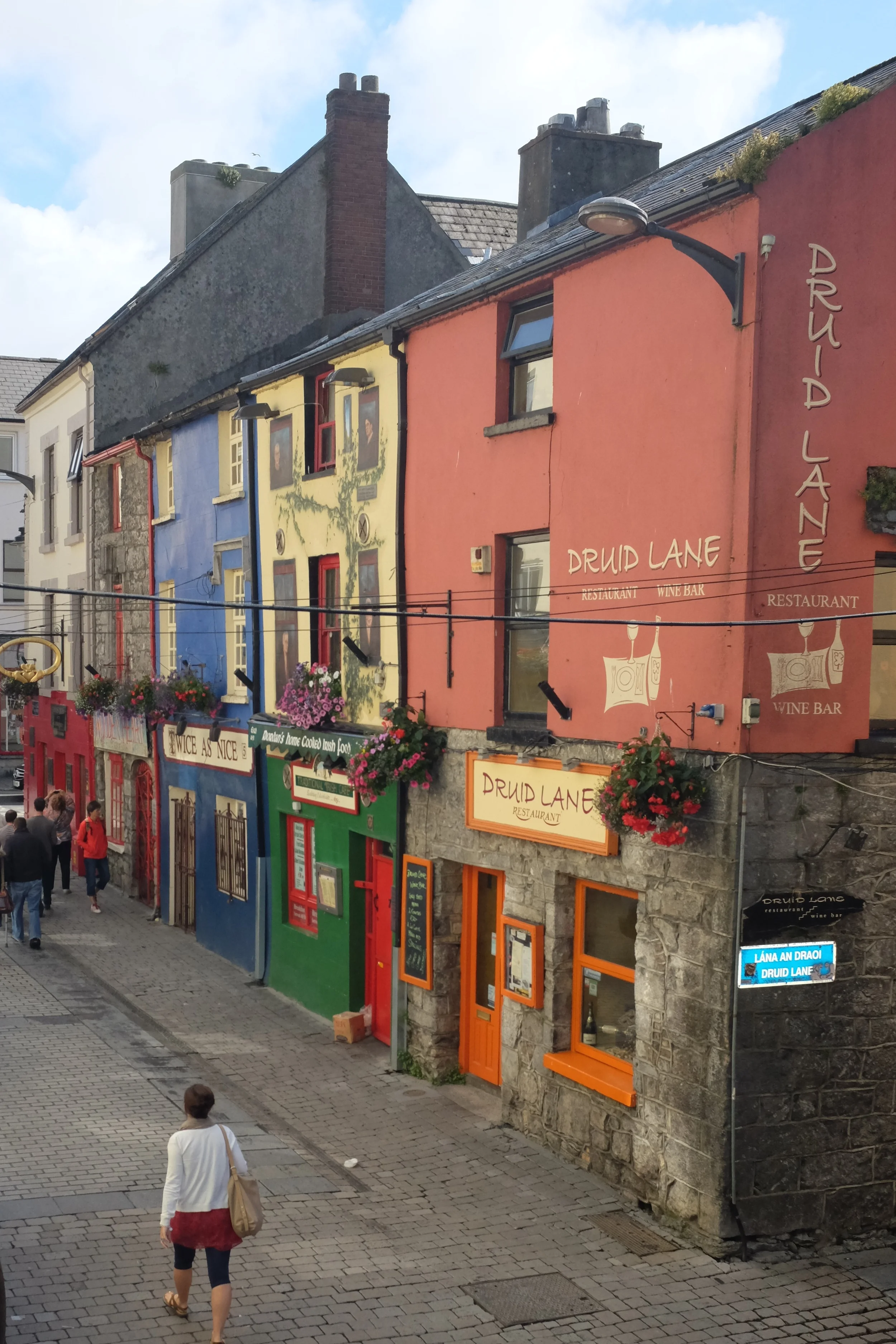 The view of Shop street from our room in the morning
