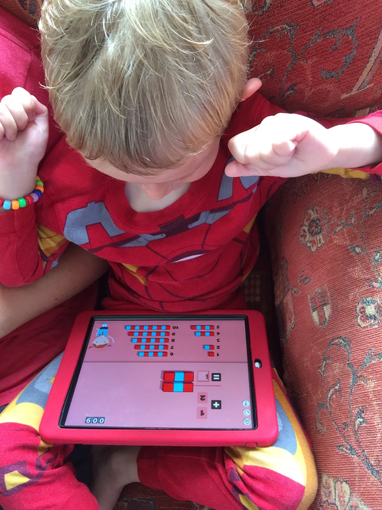 Kian playing the 1st Operations game