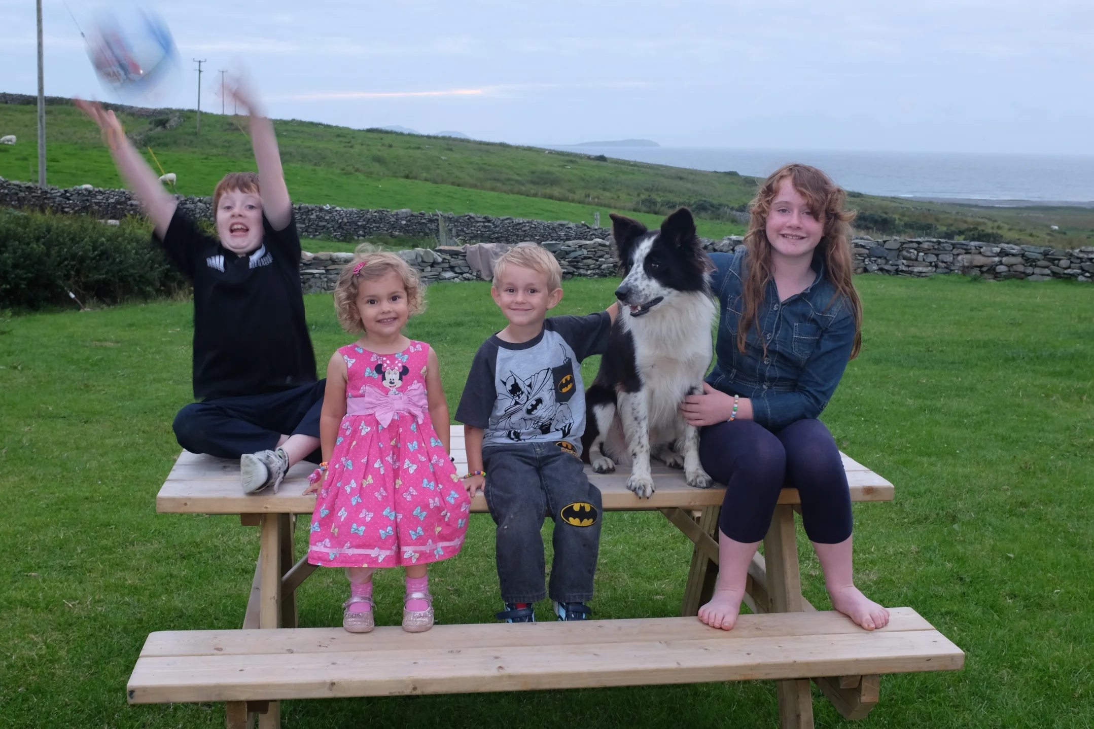 From left to right: Richard (Jr), Hannah, Kian, Sam, and Caroline
