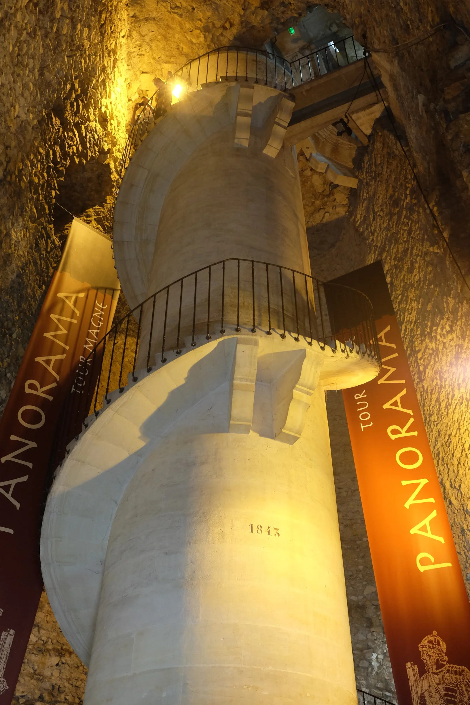 140 spiraling stairs to the top