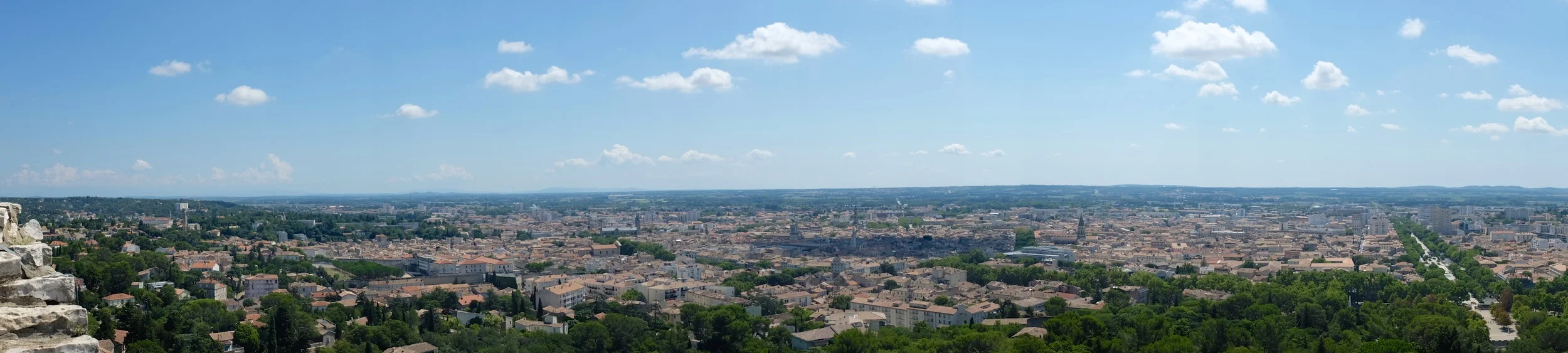 Panoramic view at the top of Tour Magne