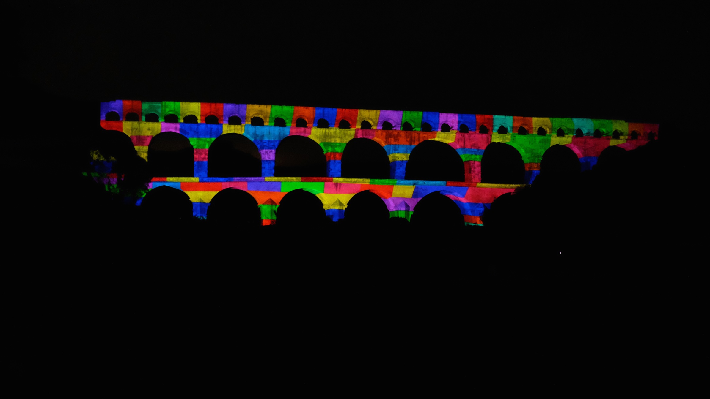 Pont Du Gard Light Show