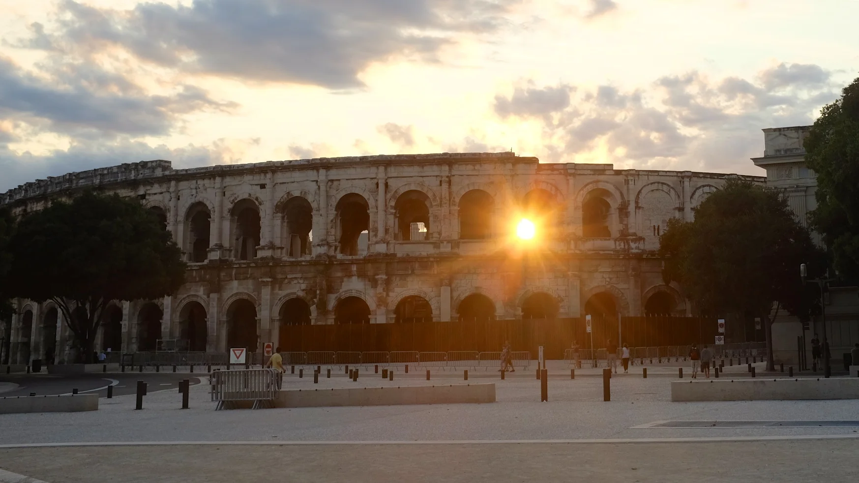 Sunset at the Arenes