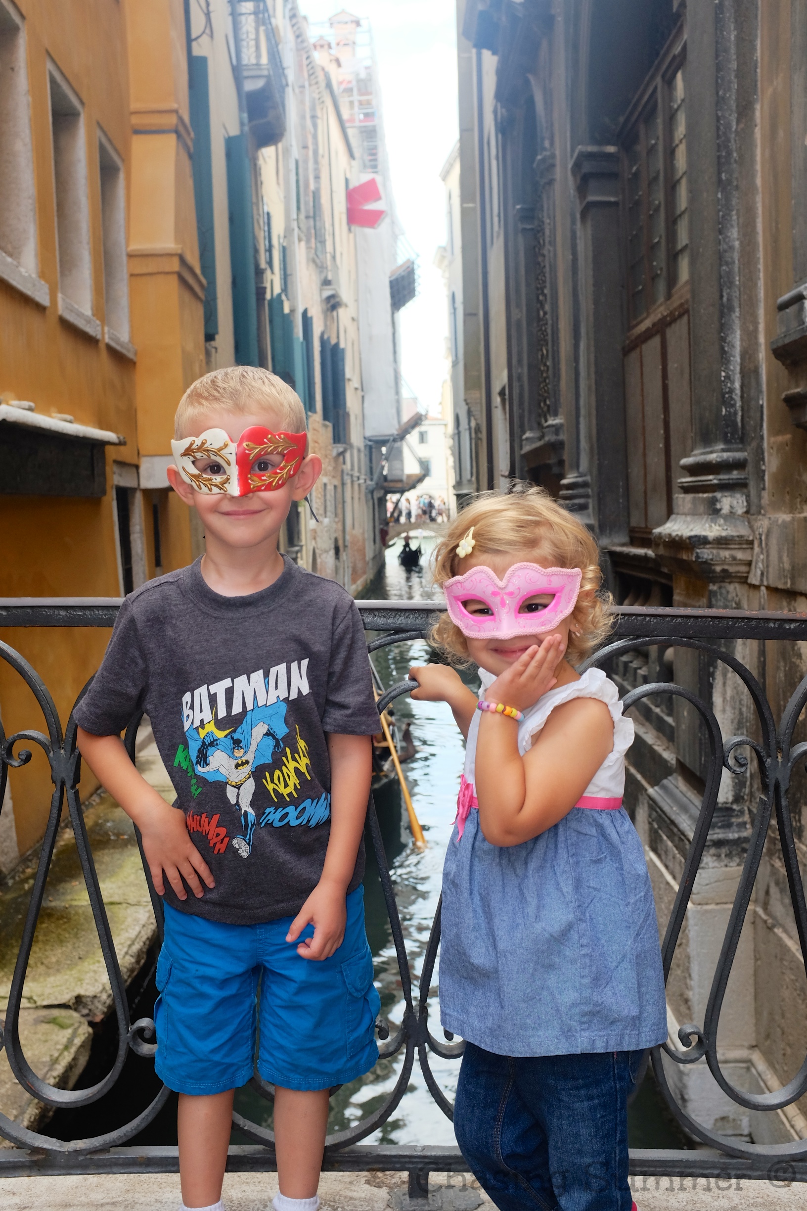 Masked Kids in Venice