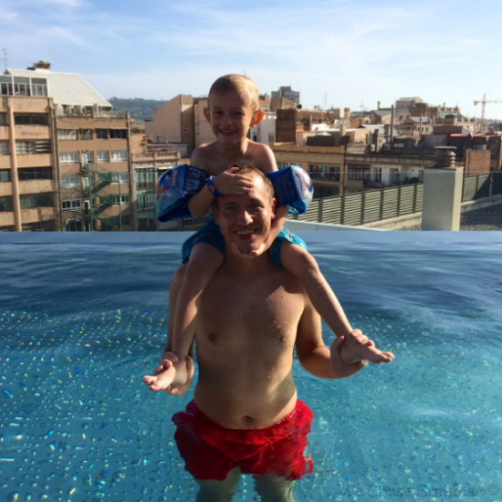 Infinity pool at Olivia Balmes Hotel