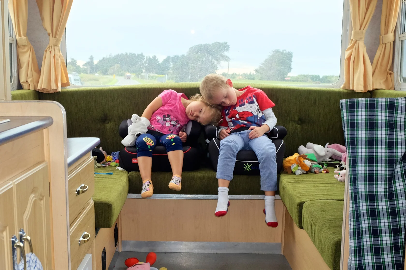 Kian and Hannah taking a nap
