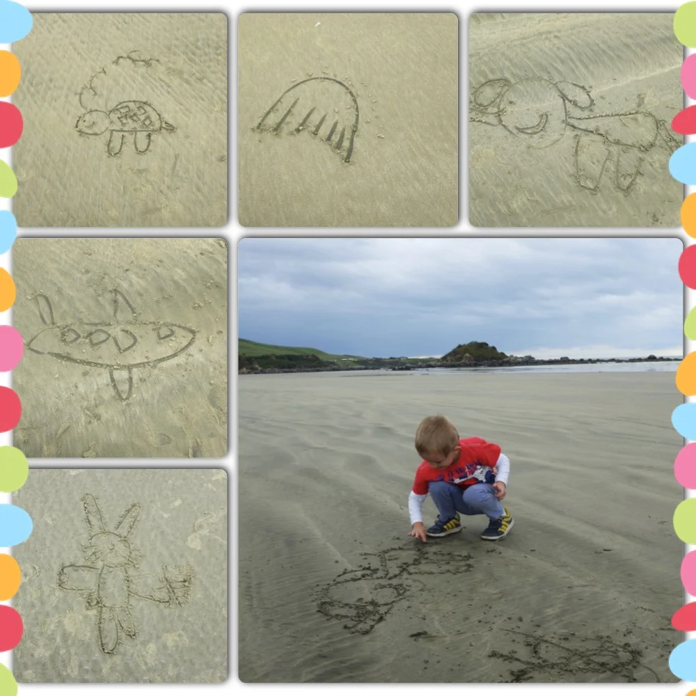 Kian's sand art :) 