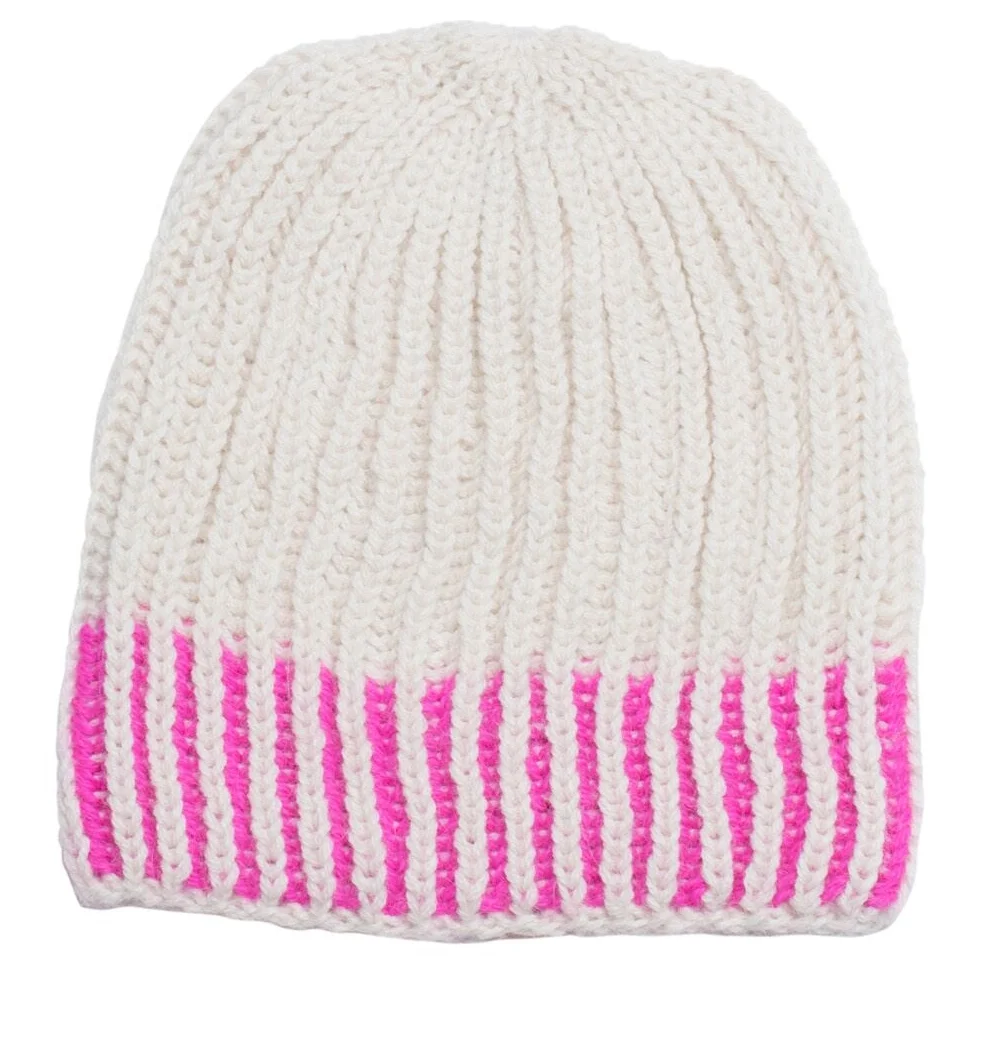 ivory hot pink stripe beanie.jpg