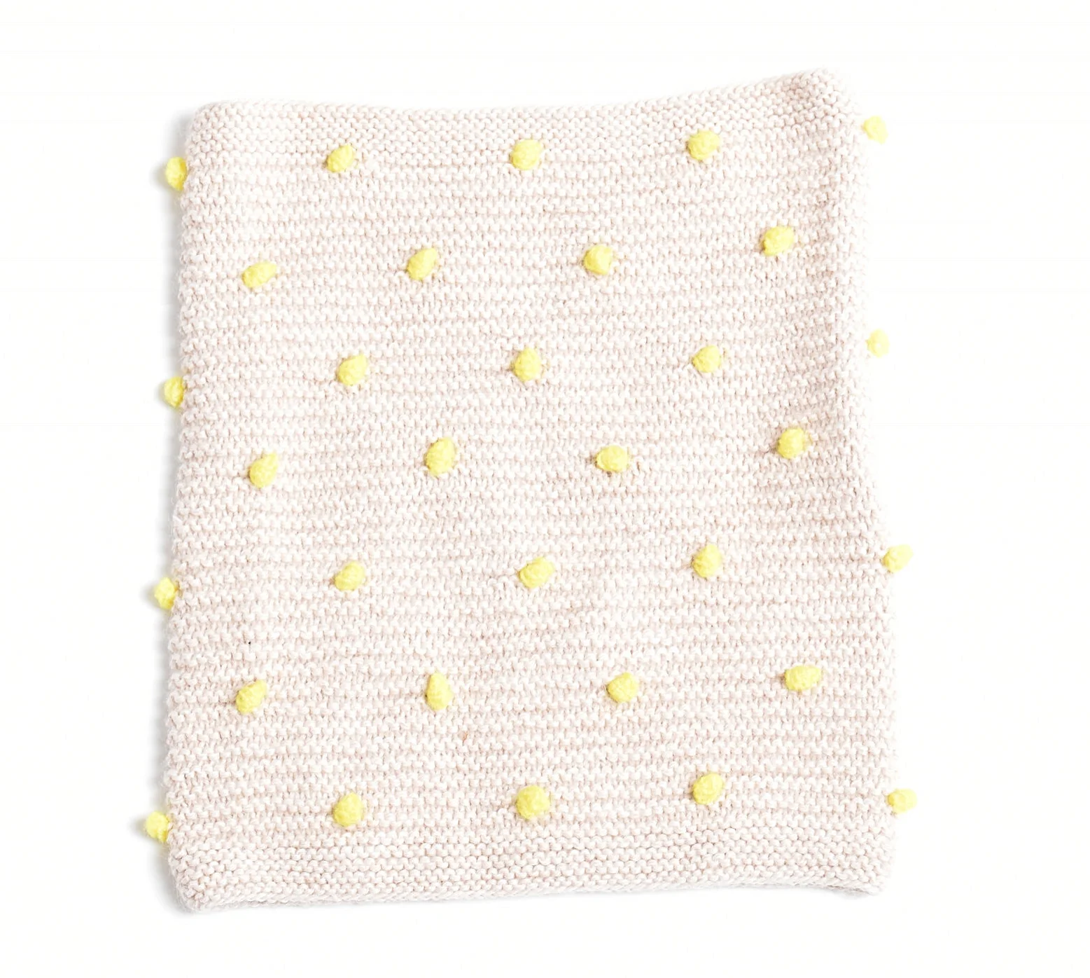 oatmeal yellow dot infinity alpaca scarf.jpg