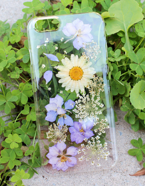 PRESSED FLOWER CELL PHONE CASES