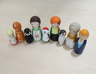 Custom Peg Dolls