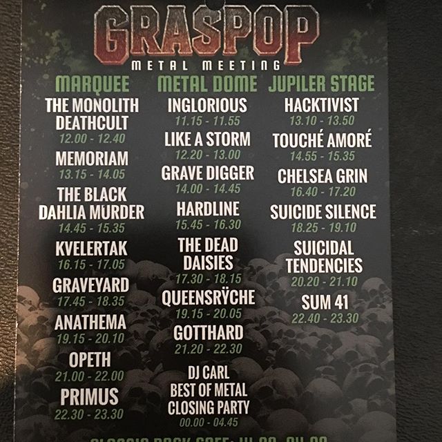 Doing some rock in Belgium tonight.