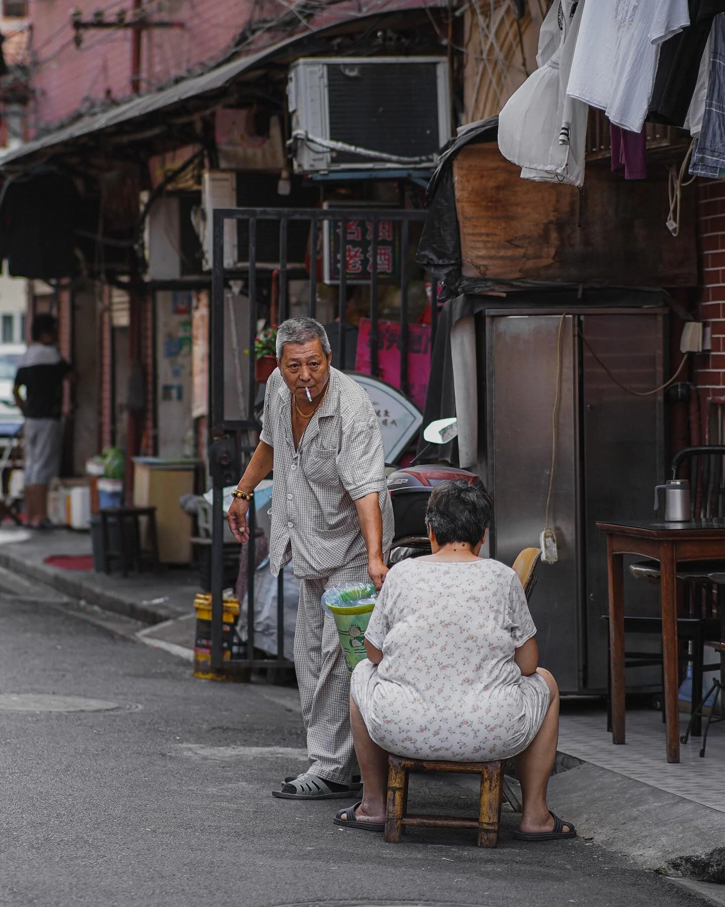 Kung fu hustle. This is around the文廟街 area. I love it there, locals are nice, and the street sells a lot of anime crap.