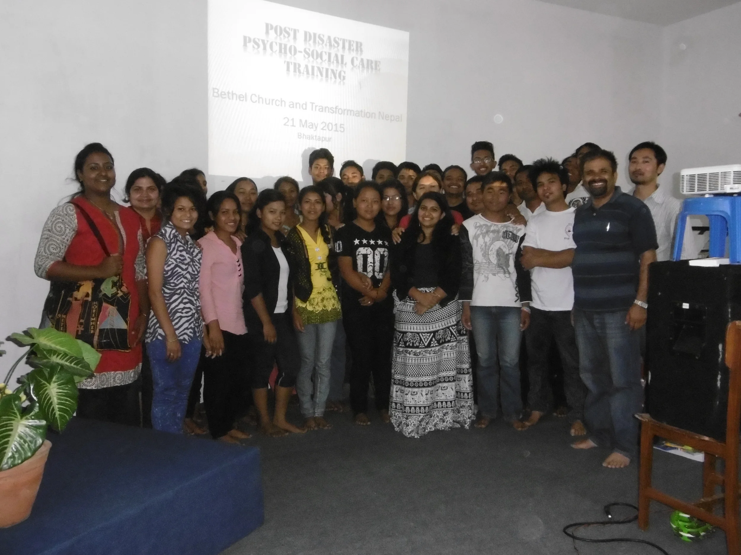 Mukunda trains church teams for what they call "Post Disaster Psycho-Social Care Training".
