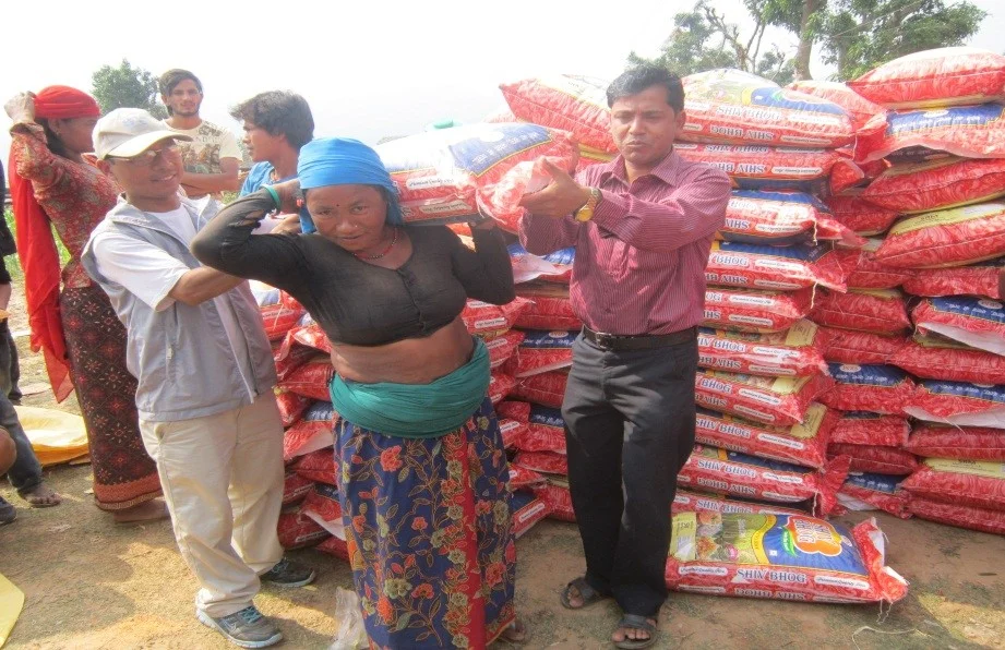 Food distribution.