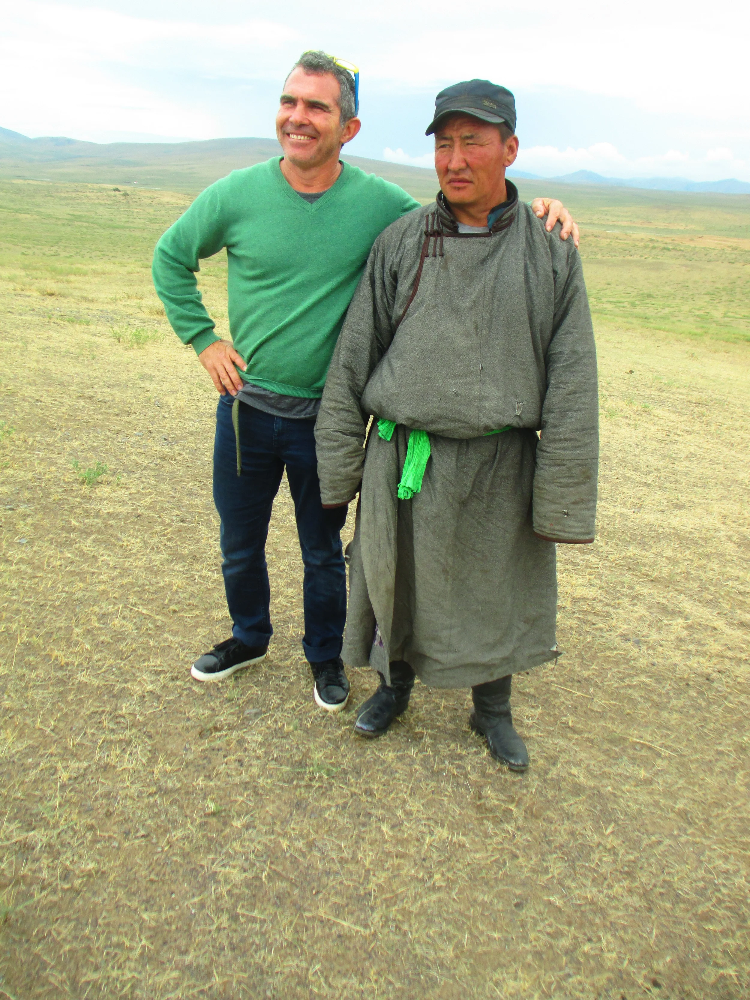 David with local herder