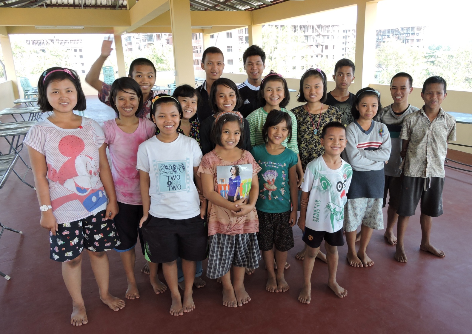 Sponsored children at the Damadi Centre