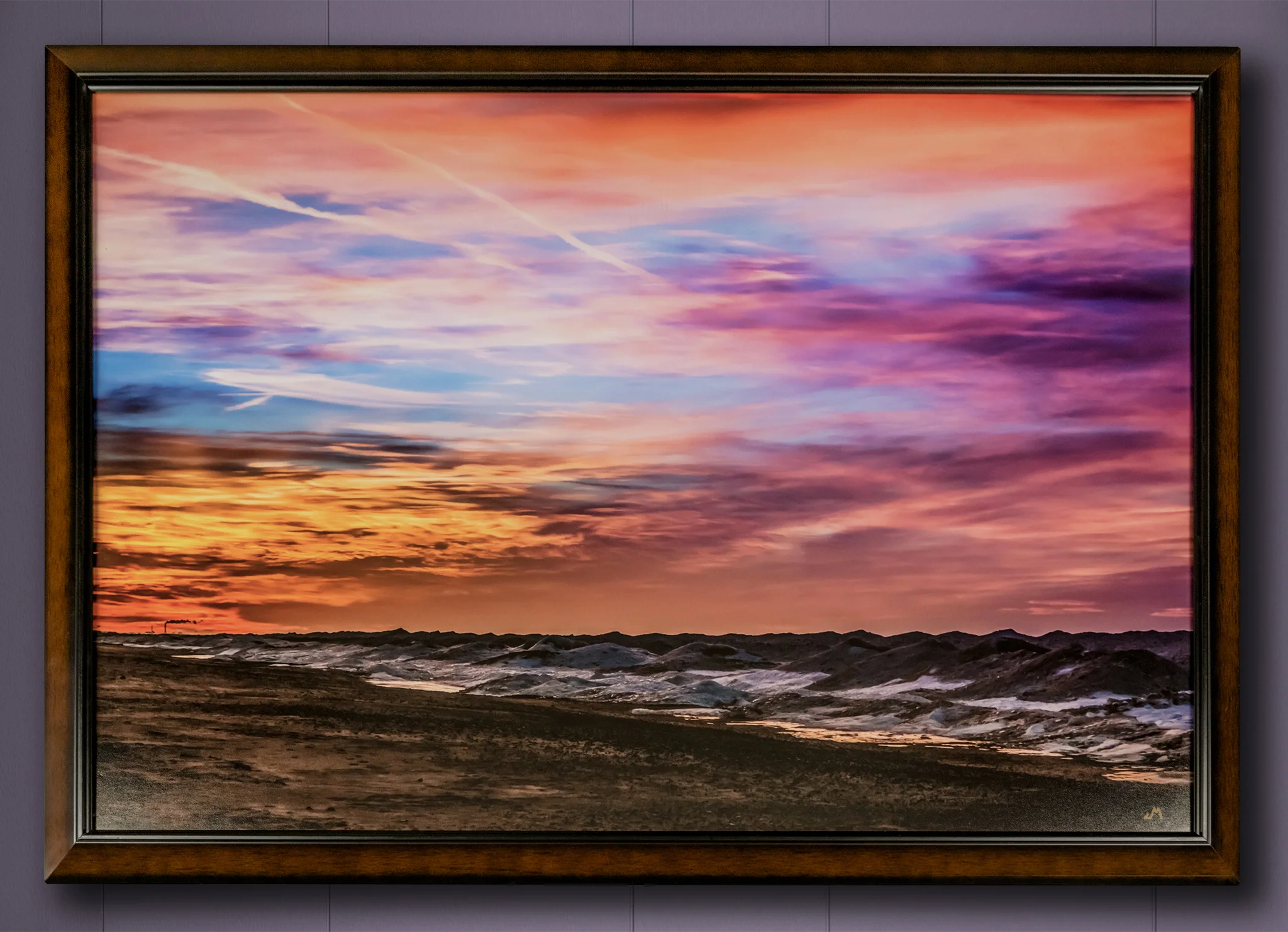 Fire in the Sky 24x36 on wall framed.jpg