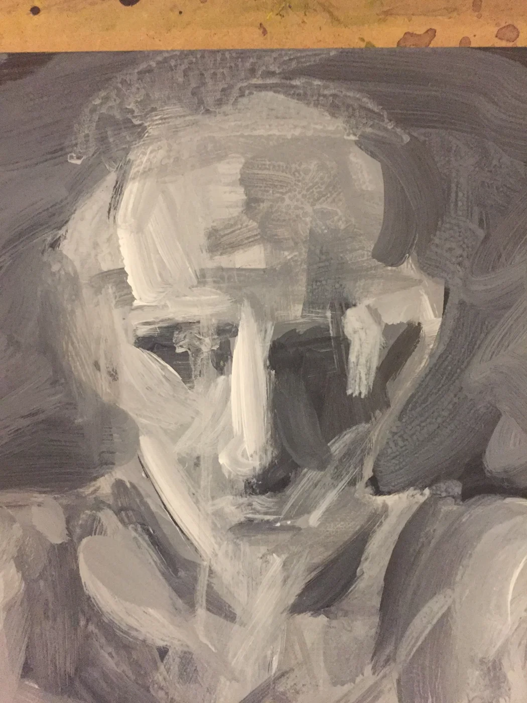 Quick acrylic painting done from life.