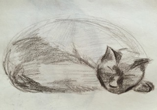 My own childhood attempt at drawing Charlie I.