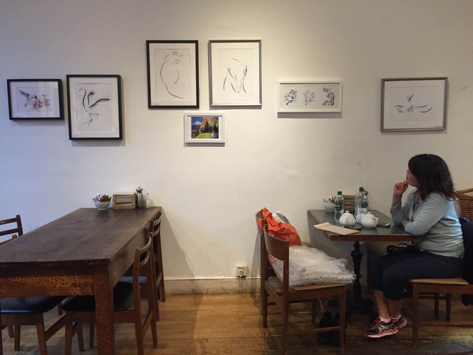 If you're in Edinburgh, stop by Relish on Commercial Street for a delicious sandwich and to see the artwork on display/for sale! 