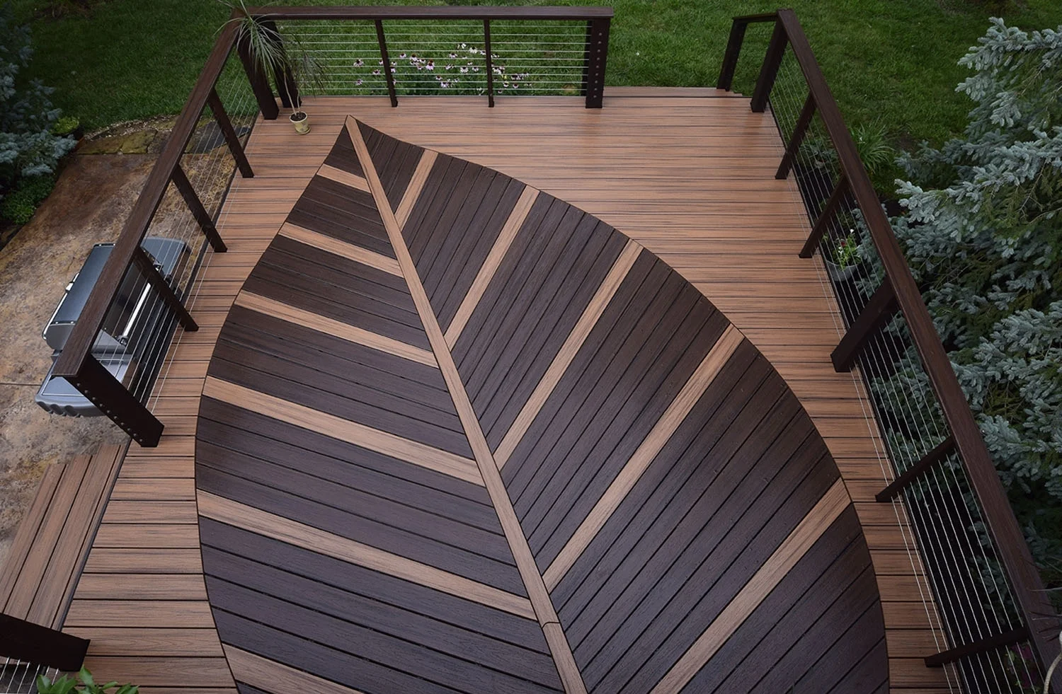  The Leaf Deck - As seen from above. 