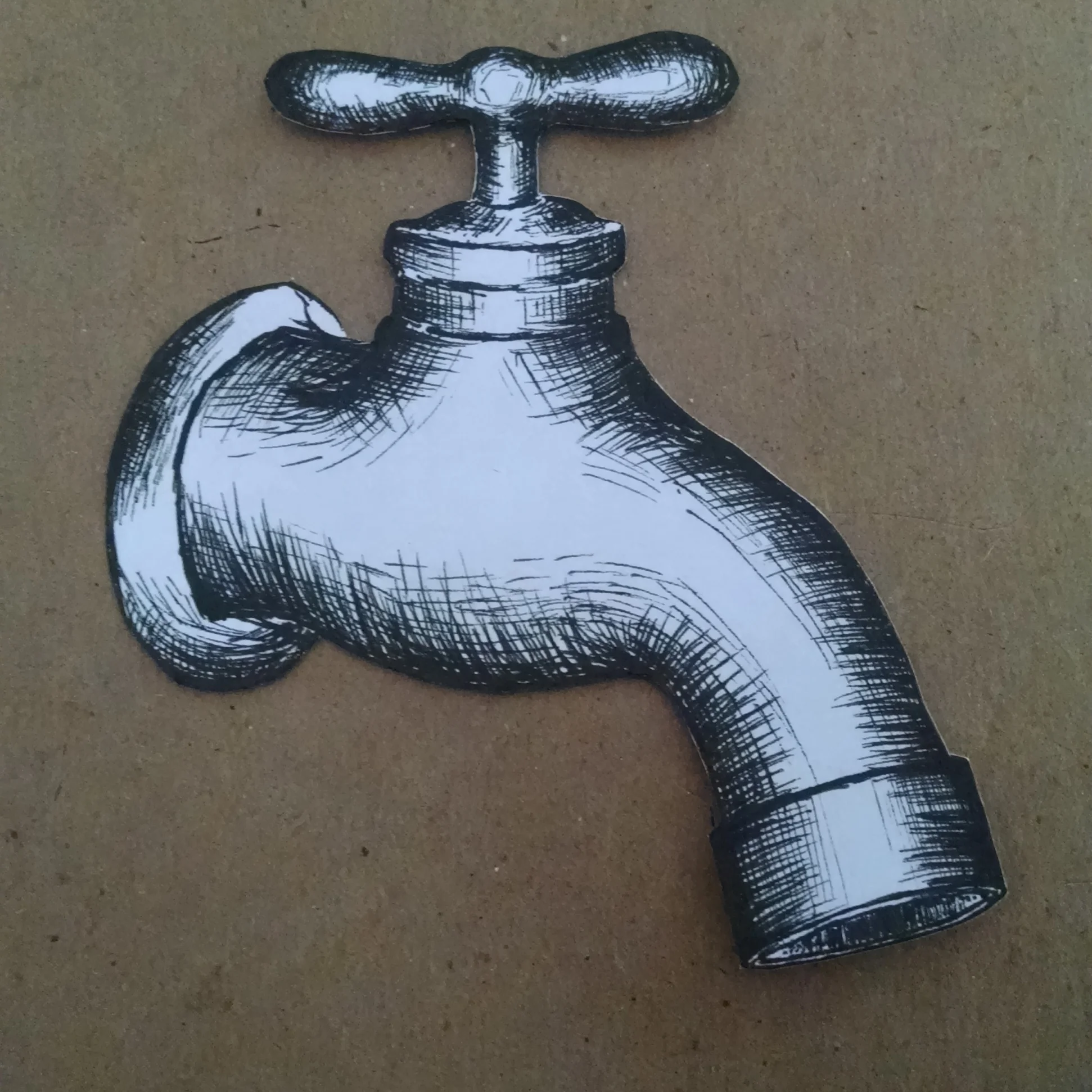 Another drawn and cut out corner piece