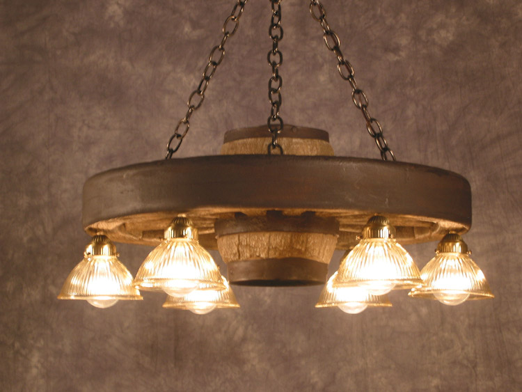 Small Wagon Wheel Chandelier With, How To Take Down A Small Chandelier