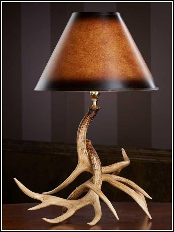 Lamps Whitetail Antler Table Lamp, Horn Table Lamp